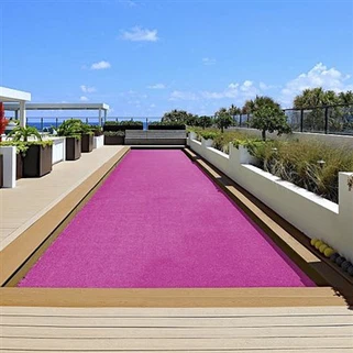 Loma koristeellinen vaaleanpunainen tekonurmi